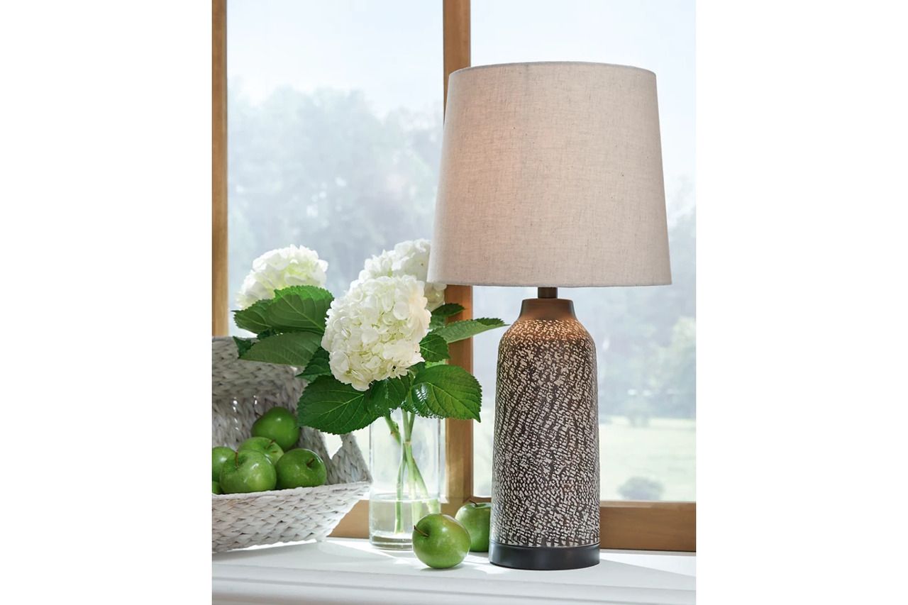 Lanson Antique Gold Finish Metal Table Lamp Set Of 2 L204454