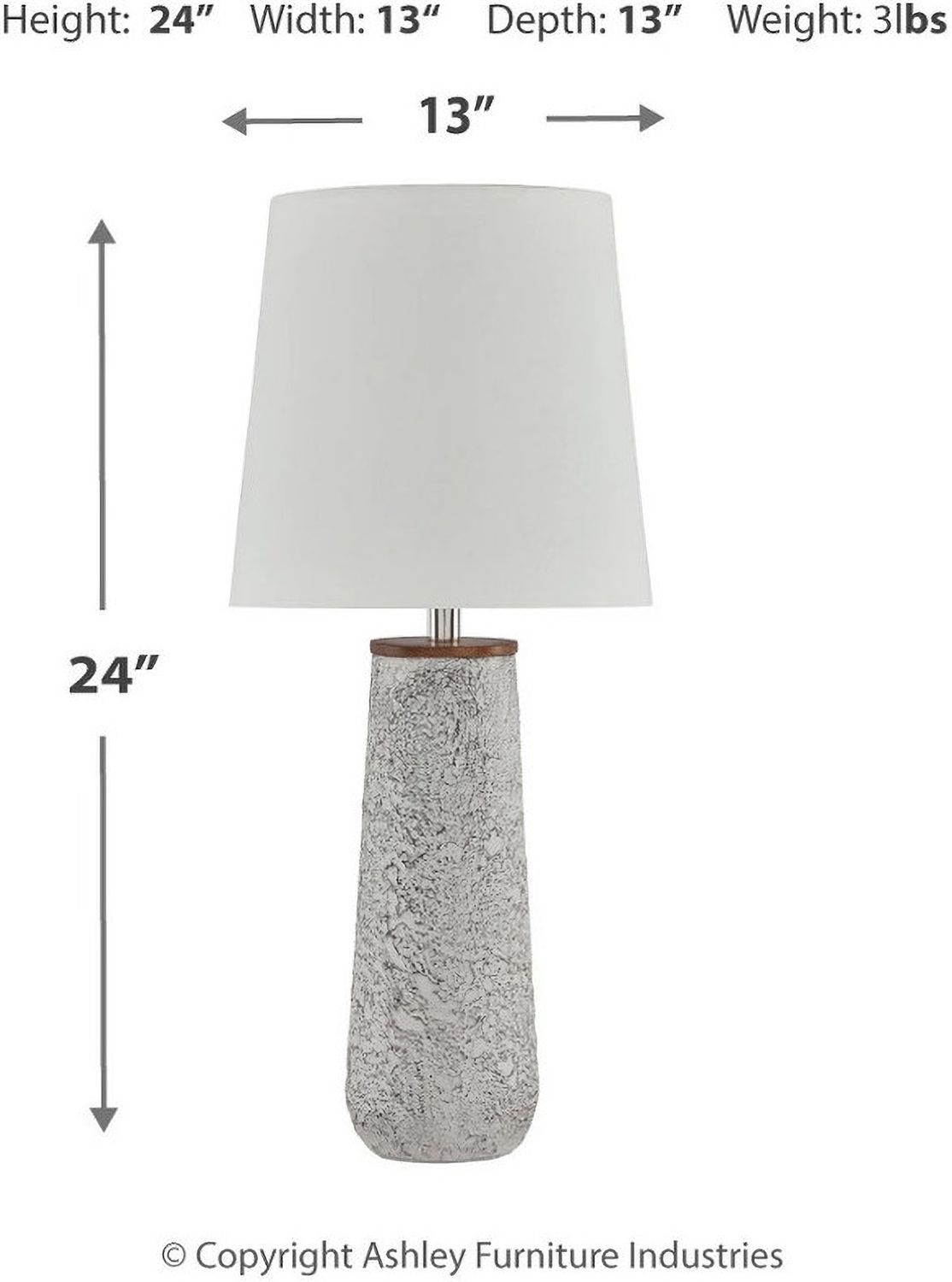 Chaston Antique White Metal Table Lamp Set Of 2 L204464