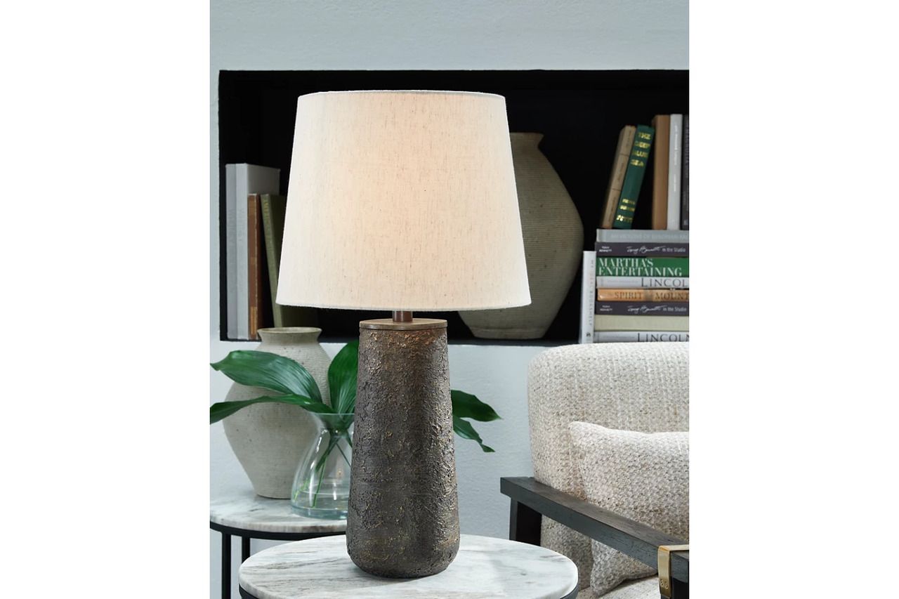 Chaston Antique Bronze Finish Metal Table Lamp Set Of 2 L204474