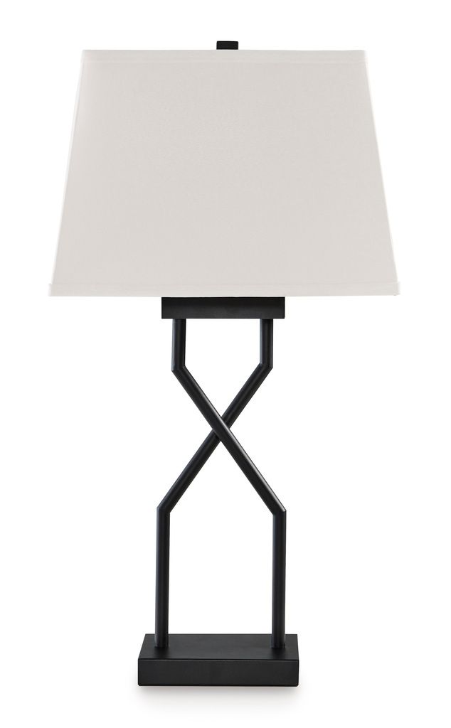Brookthrone Black Metal Table Lamp Set of 2 L204514