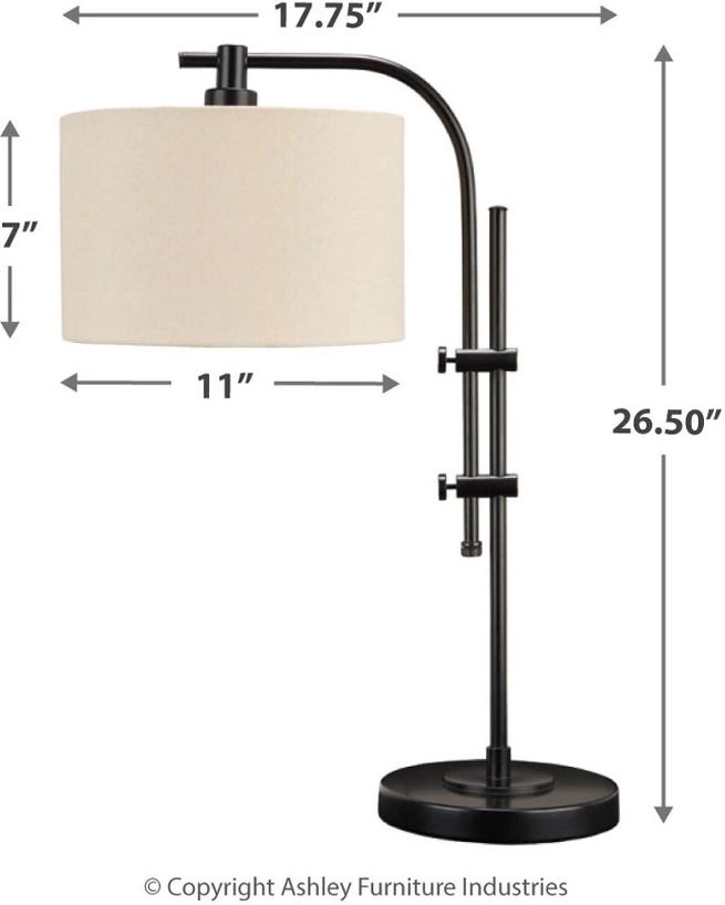Baronvale Black Accent Lamp L206043