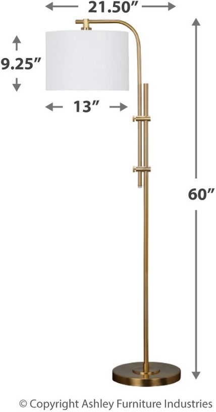 Baronvale Brass Floor Lamp L206051
