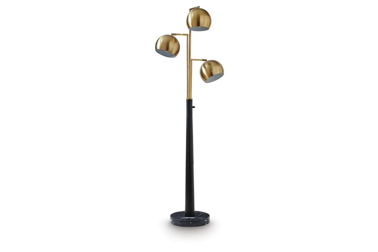 Sorcha Metal Floor Lamp In Gold and Black L206111