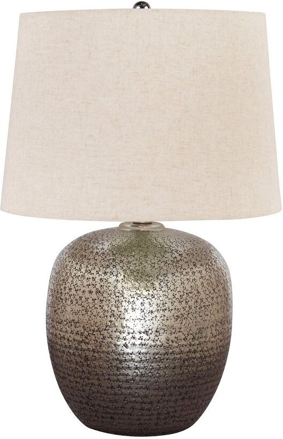 Magalie Antique Silver Metal Table Lamp L207314