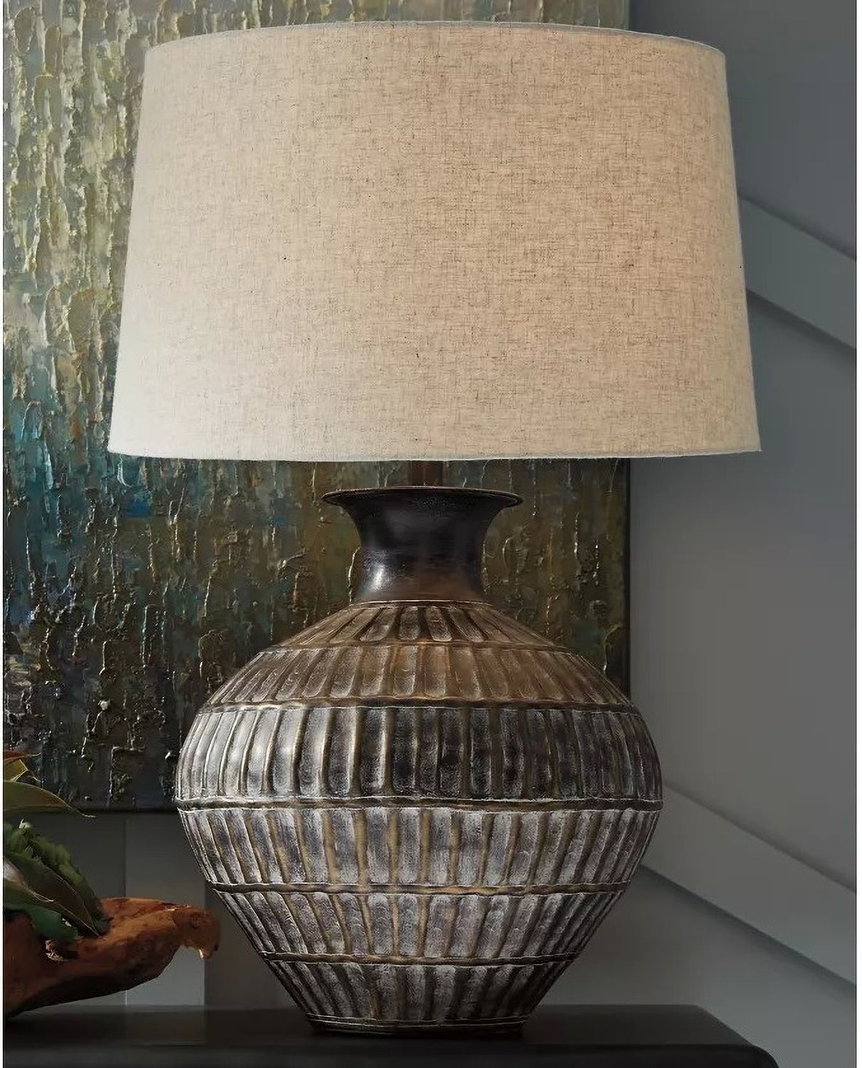 Magan Antique Bronze Metal Table Lamp L207354