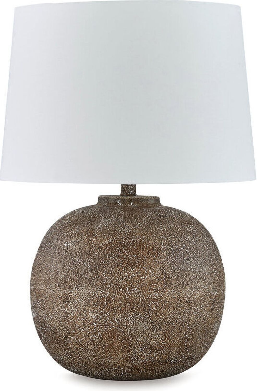 Neavesboro Table Lamp In White and Brown L207484