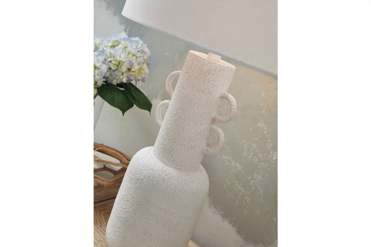 Perringhill Table Lamp In Distressed White L207504