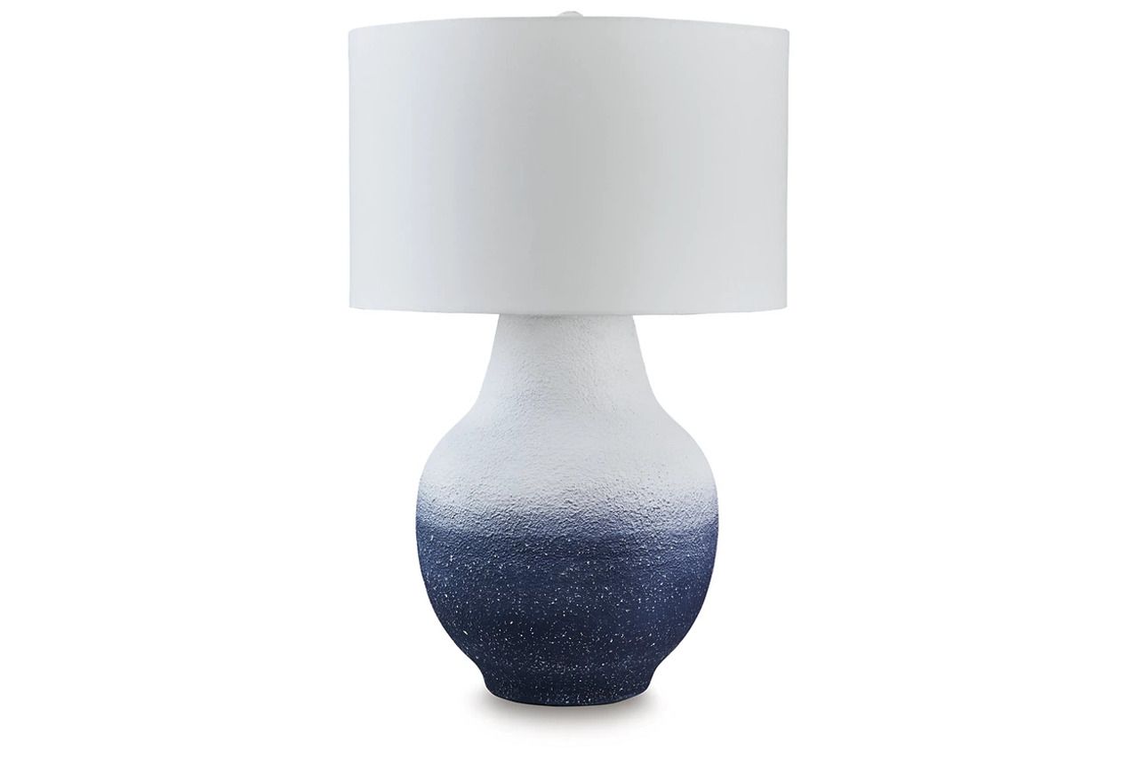 Dashland Table Lamp In Navy and White L207514