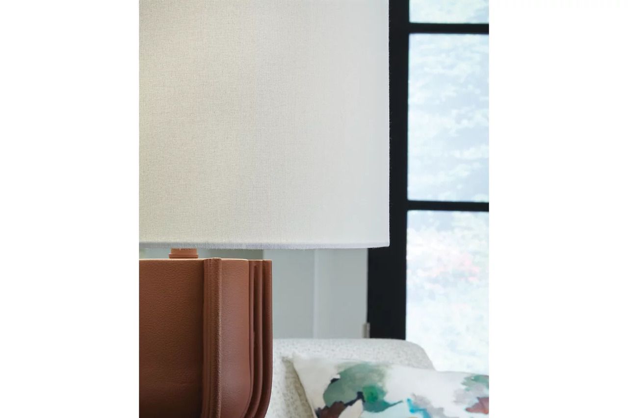 Rowandale Table Lamp In Brick Red L207534