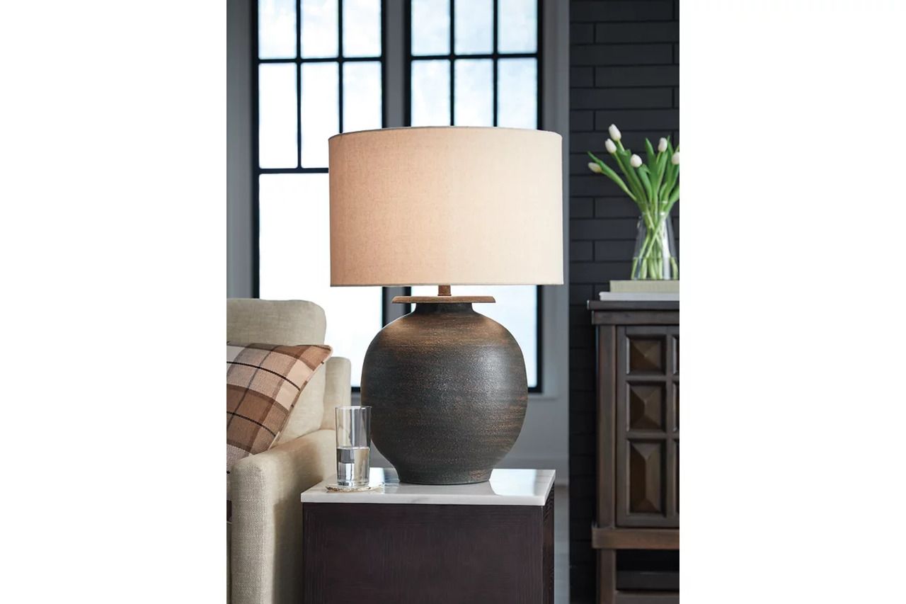 Carlenbury Table Lamp In Antique Brown L207574