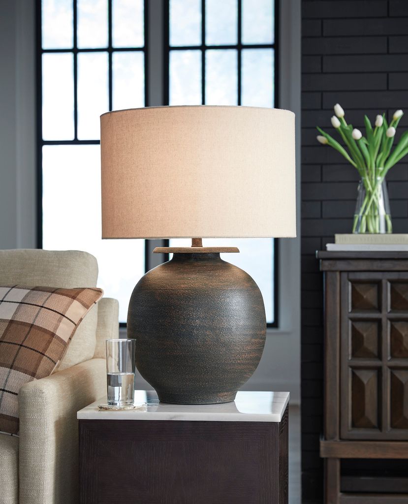 Carlenbury Table Lamp In Antique Brown L207574