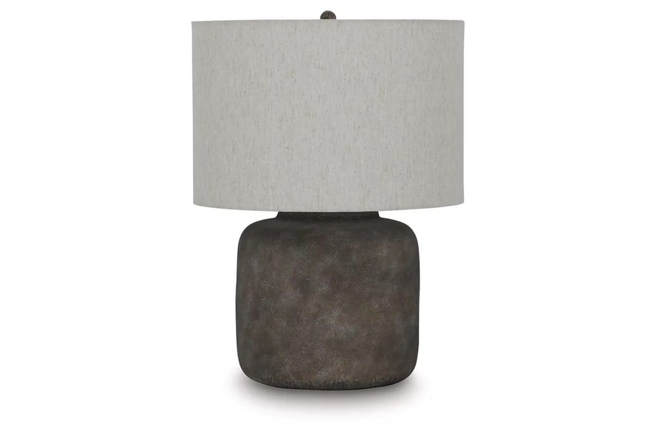 Zandophen Metal Table Lamp In Antique Gray L207654