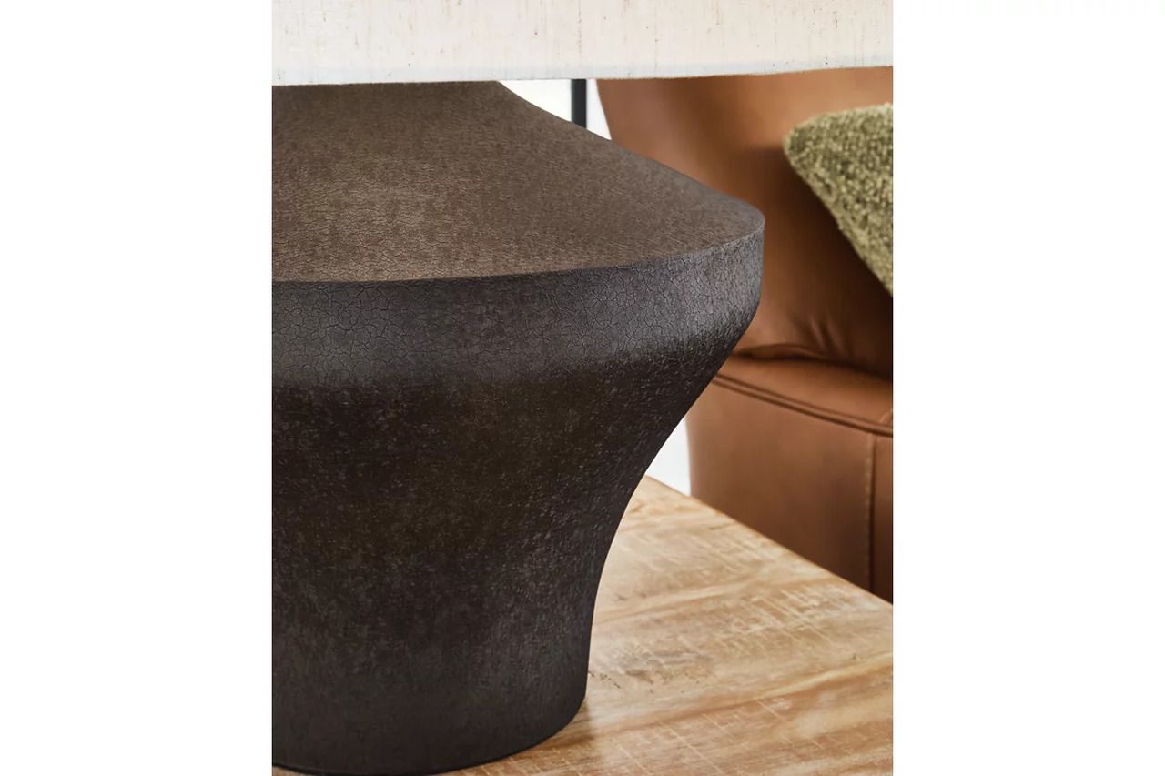 Dolanham Metal Table Lamp In Distressed Brown L207674
