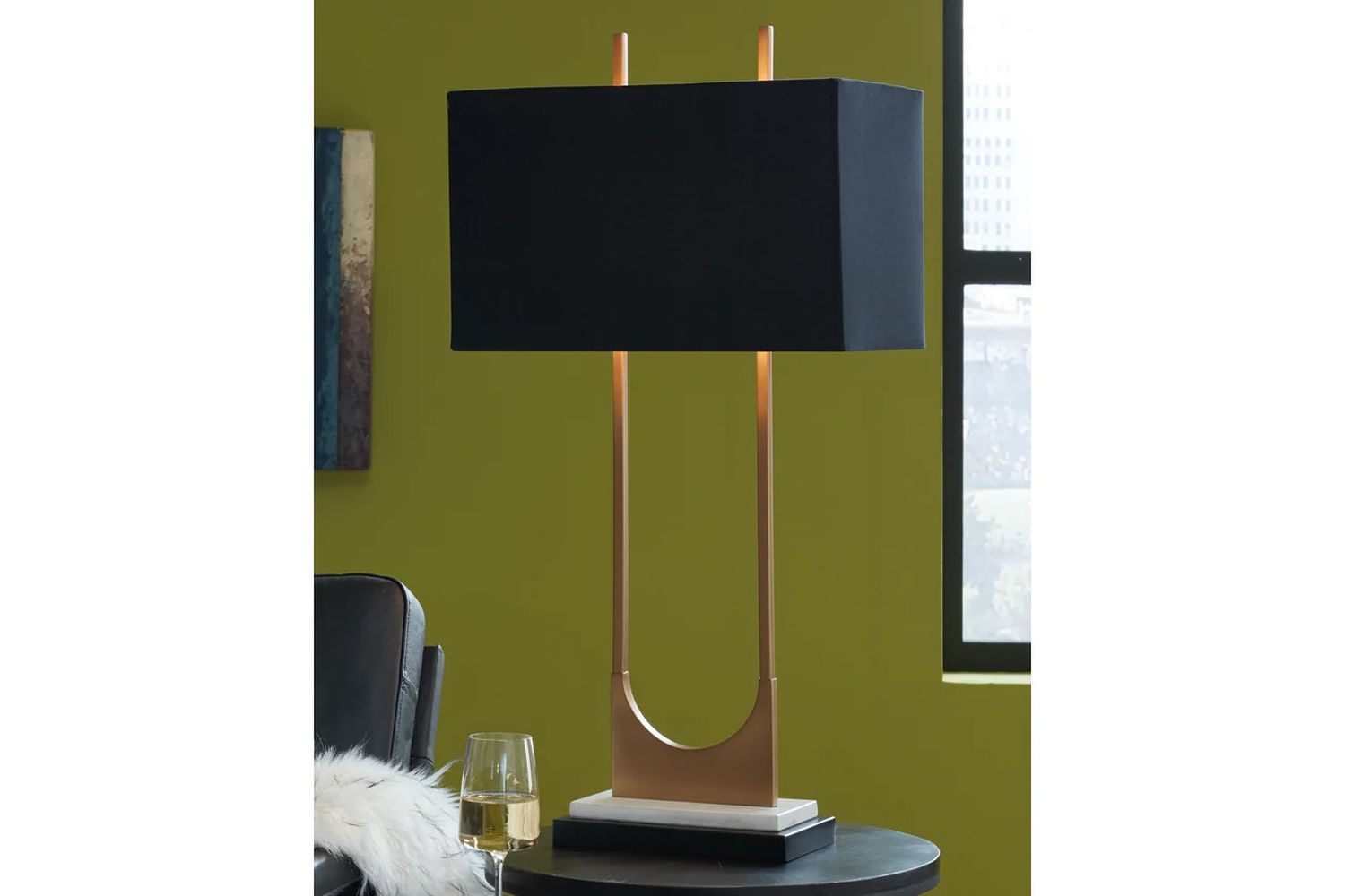 Malana Brass Finish Metal Table Lamp L208254