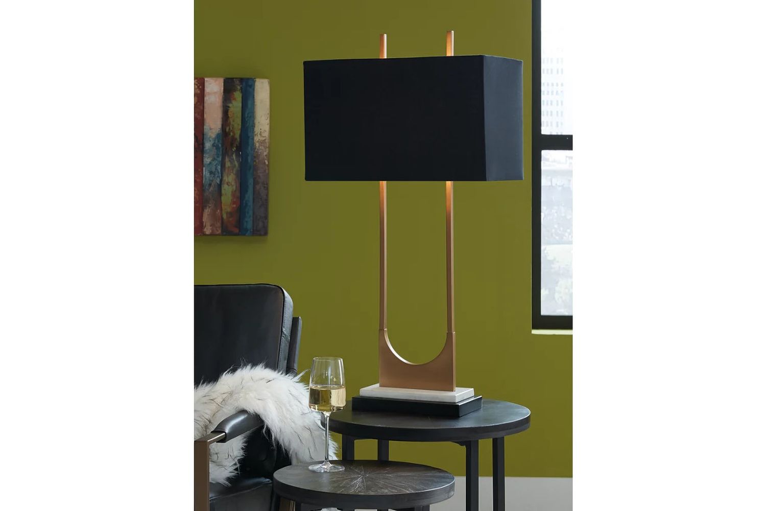 Malana Brass Finish Metal Table Lamp L208254