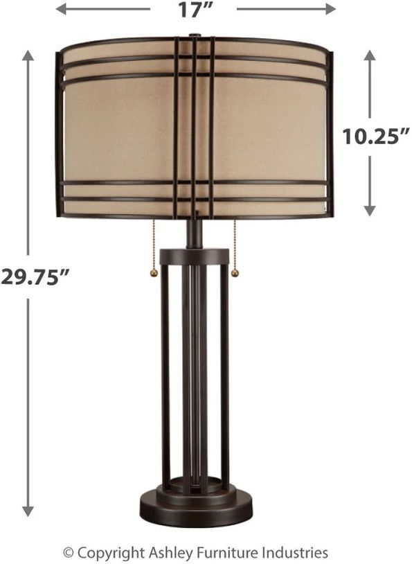Hanswell Dark Brown Table Lamp L208294