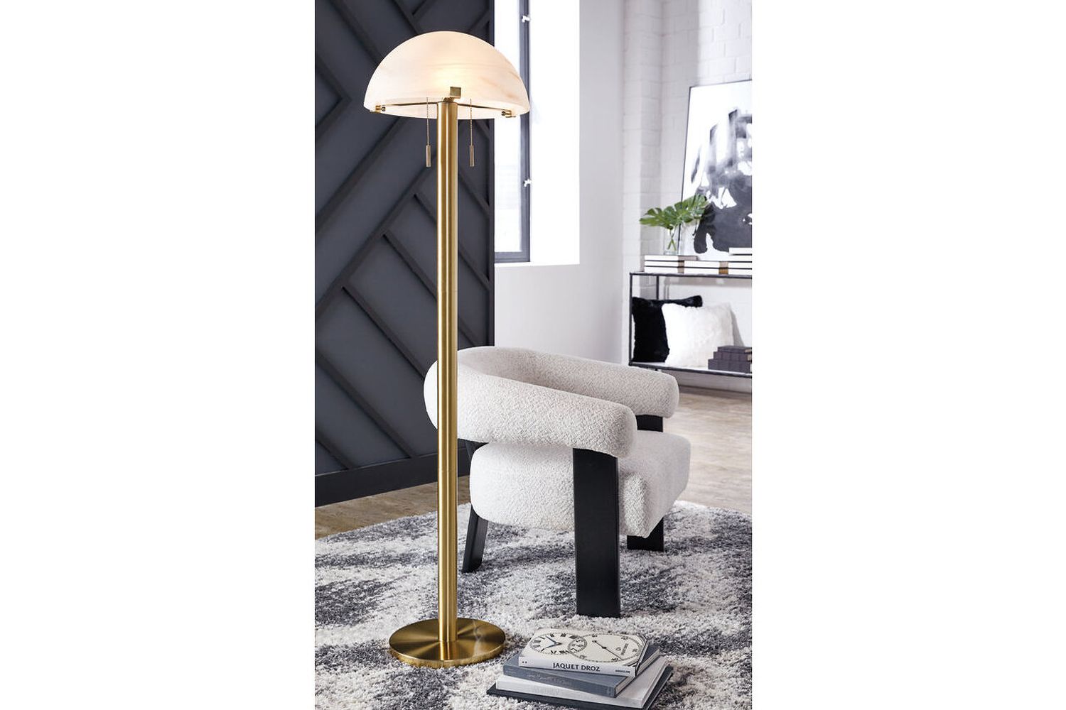 Tobbinsen Floor Lamp In Brass L208421