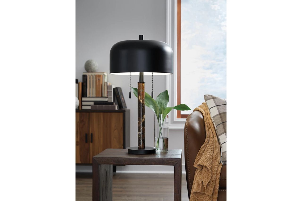 Alanbert Table Lamp In Brown/Black L208454