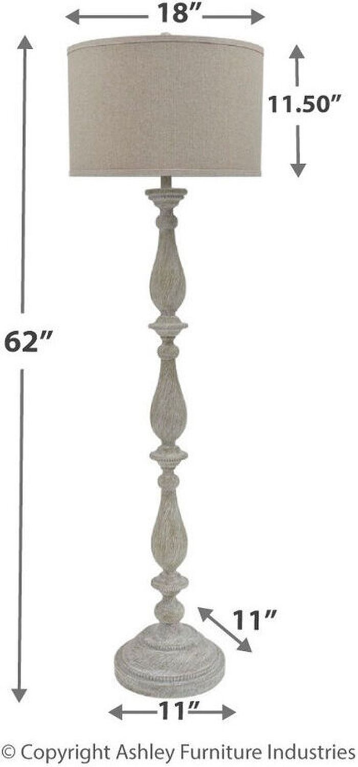 Bernadate Whitewash Poly Floor Lamp L235341