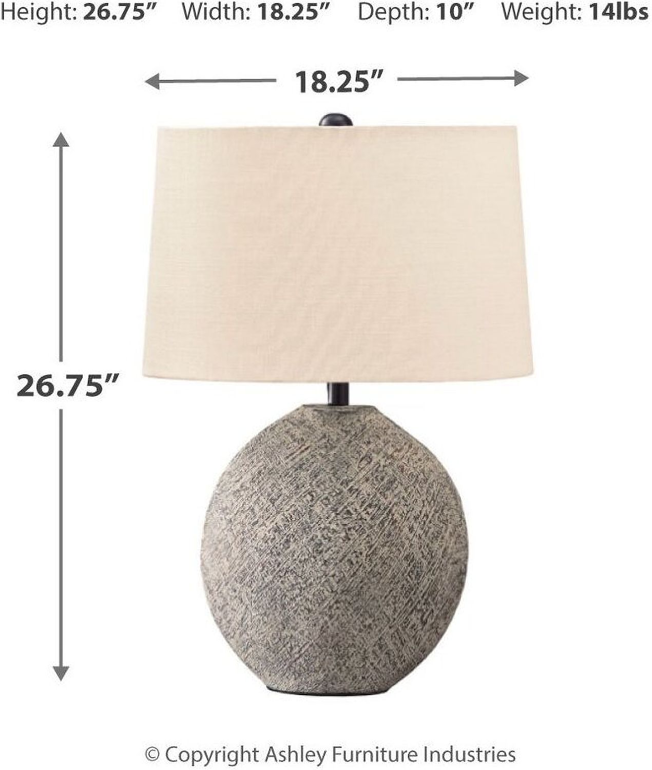 Harif Beige Table Lamp L235624