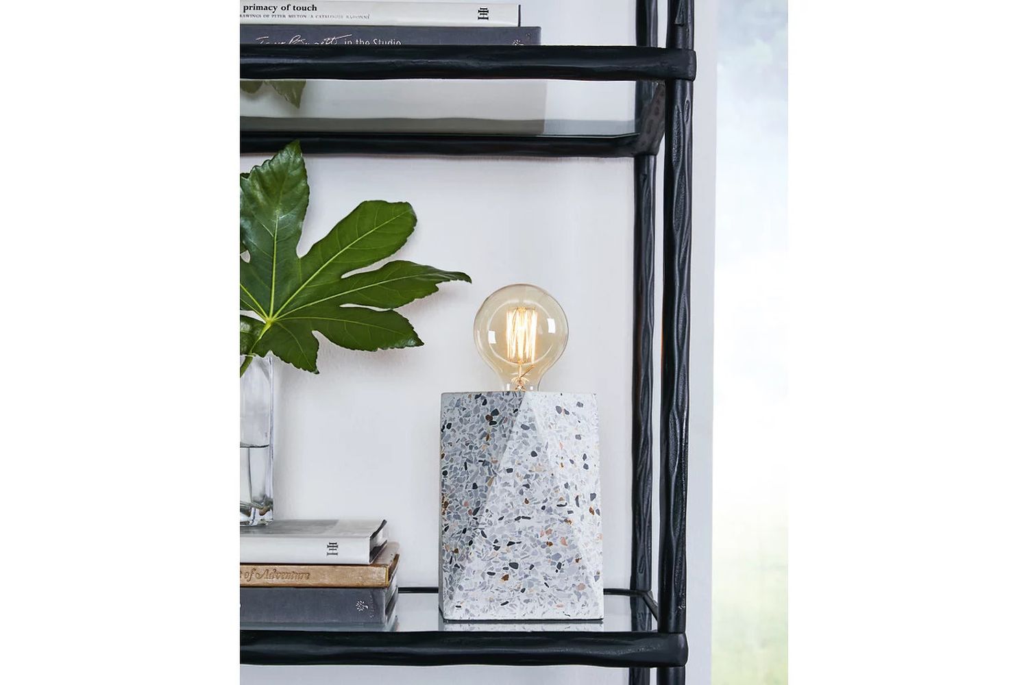 Maywick White Concrete Table Lamp L235673