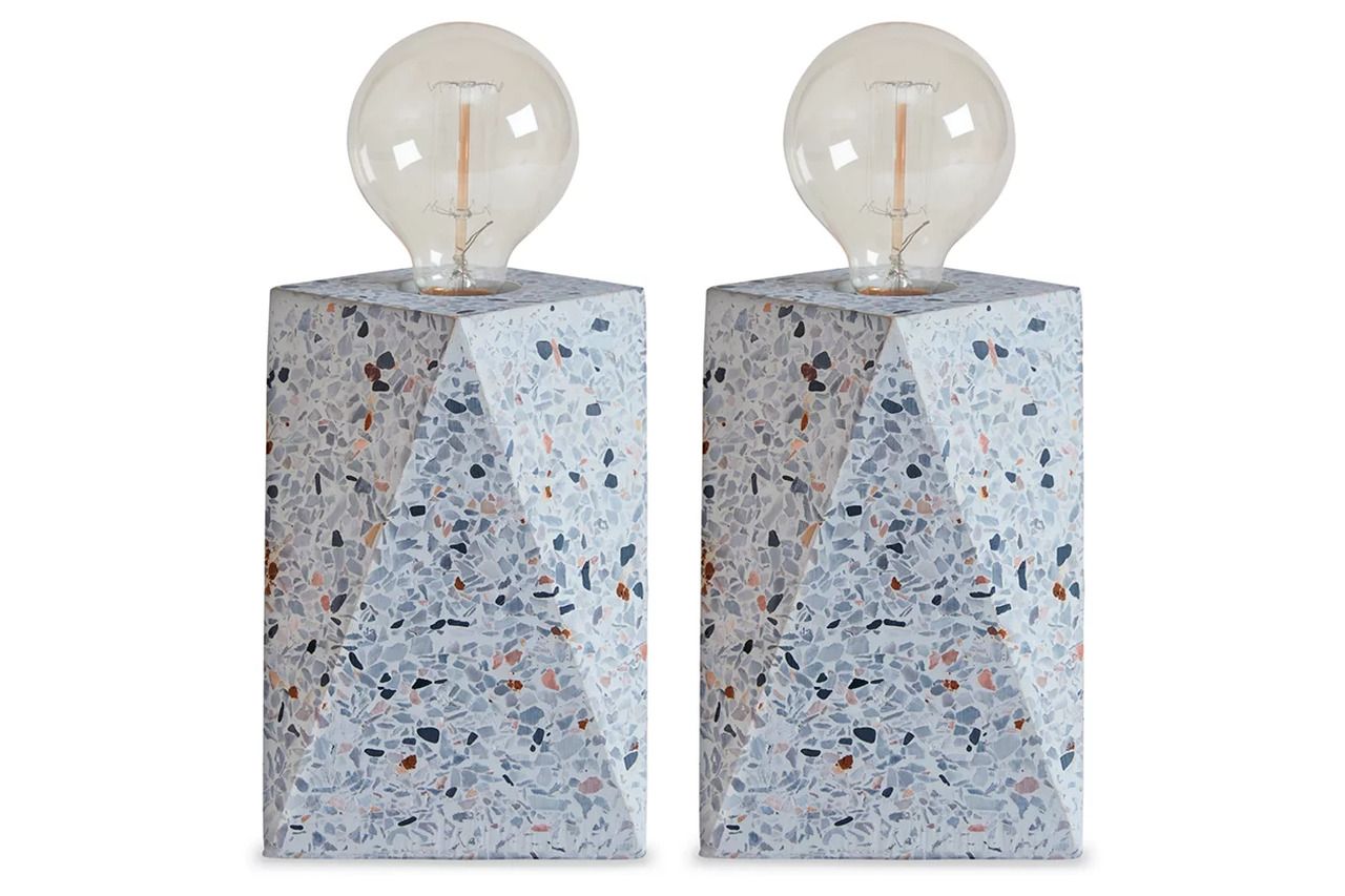 Maywick White Concrete Table Lamp L235673