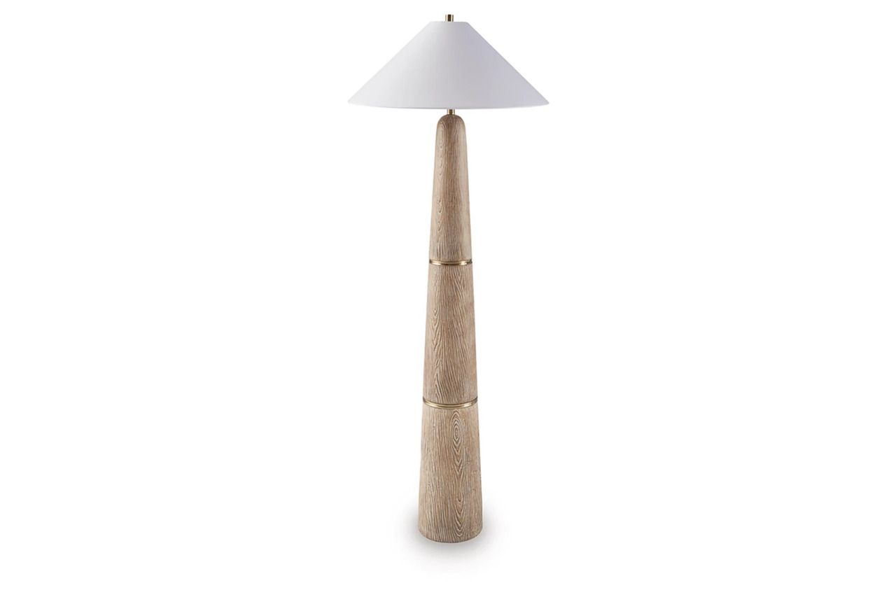 Gasparleigh Floor Lamp In Brown and Gold L235811