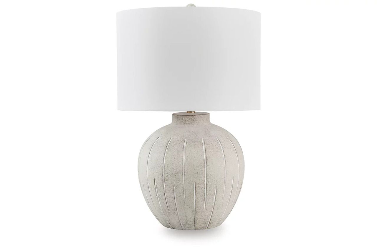 Calbert Table Lamp In Warm Gray L235824