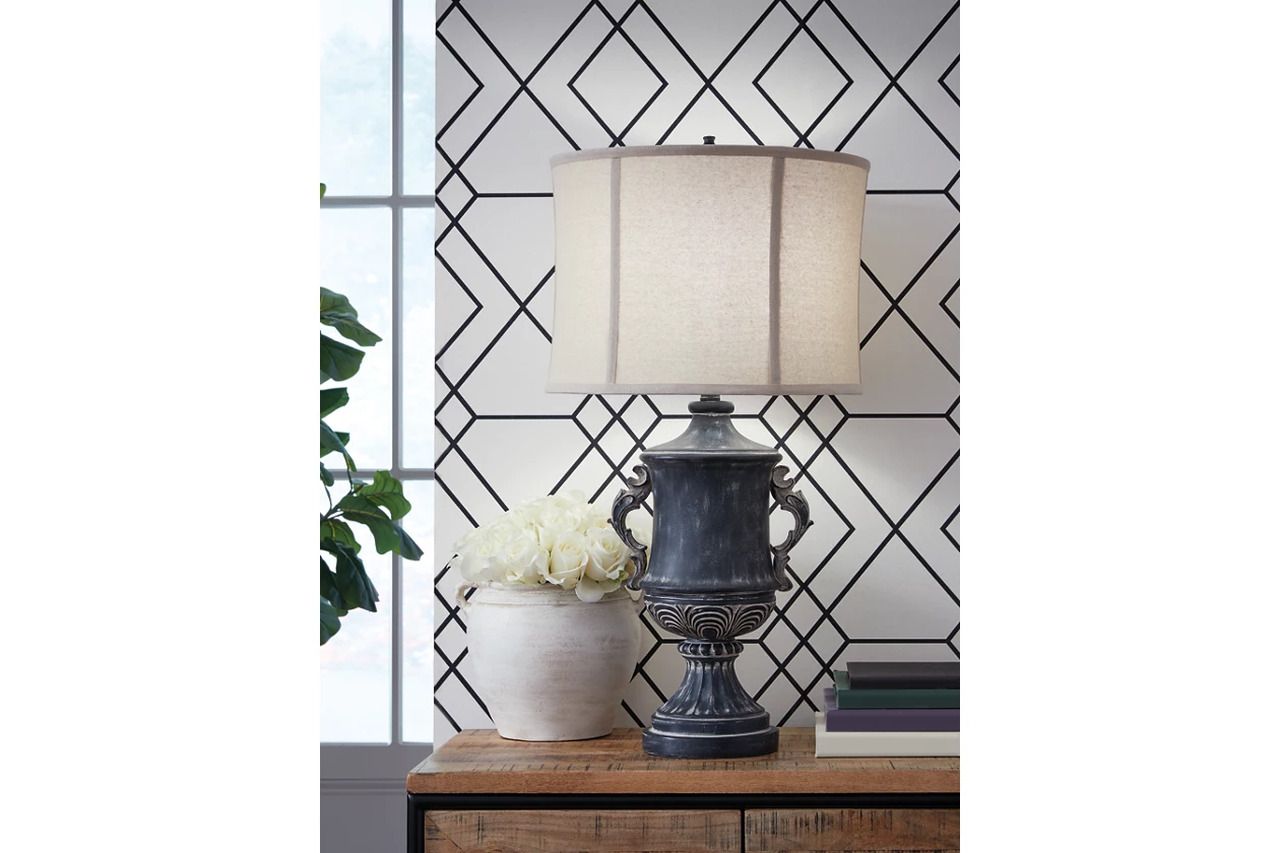 Morvanford Table Lamp In Antique Black L235834