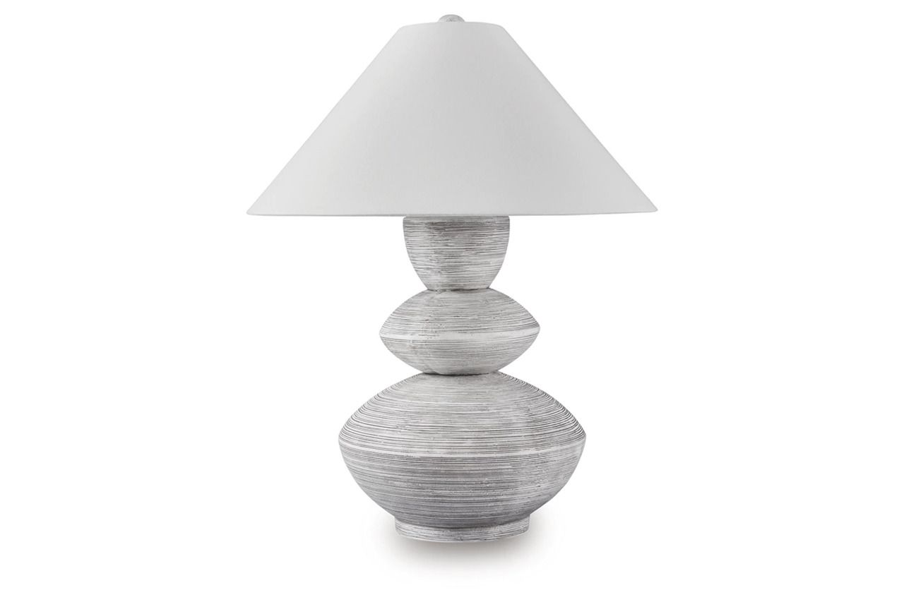 Brickdon Table Lamp In Distressed White L235874