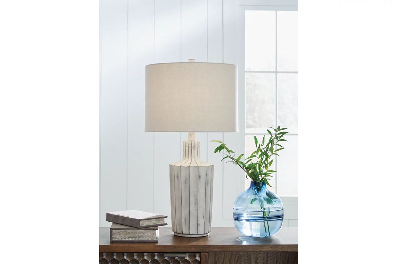 Imre Table Lamp In Distressed Brown L235884