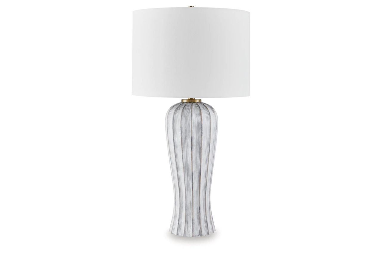 Lanwell Table Lamp In Antique Gray L235894
