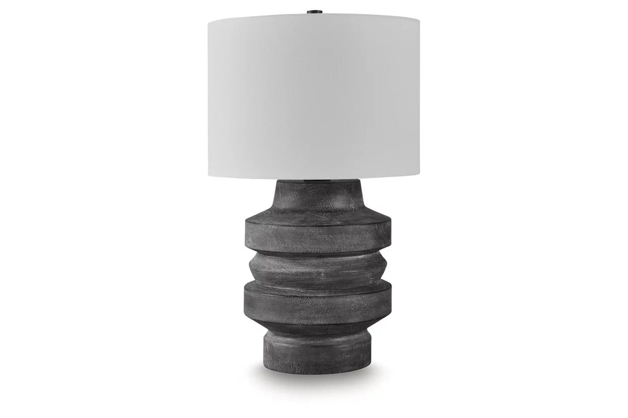 Wahida Table Lamp In Distressed Black L235914
