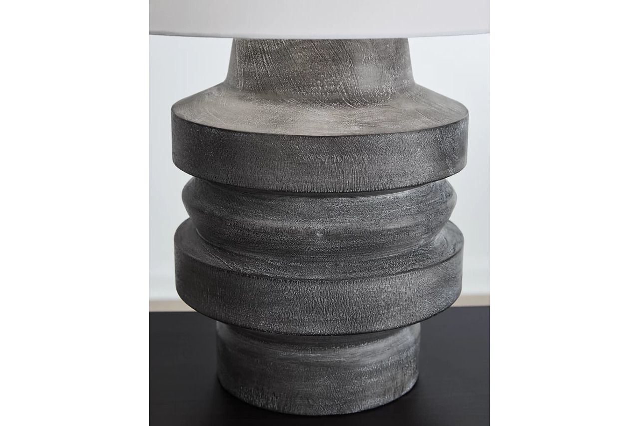 Wahida Table Lamp In Distressed Black L235914