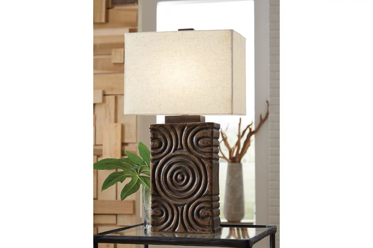 Heathbury Table Lamp In Antique Brown L235964
