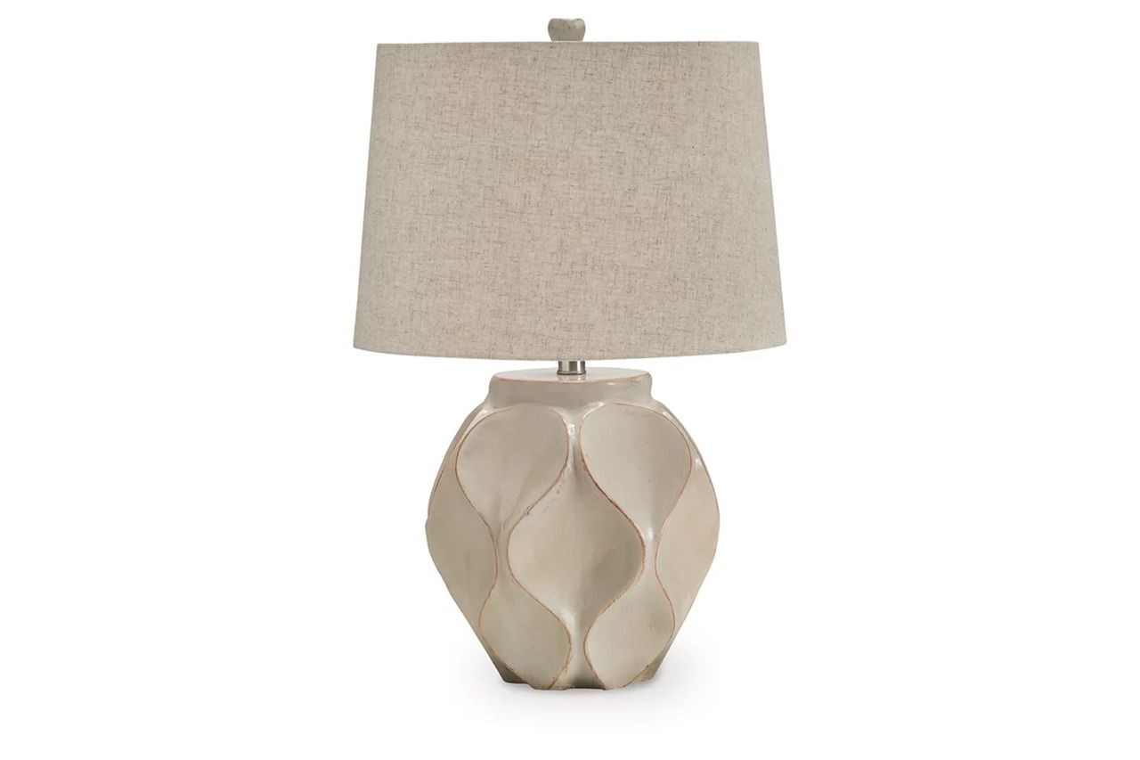 Edselham Table Lamp In Distressed Cream L235974