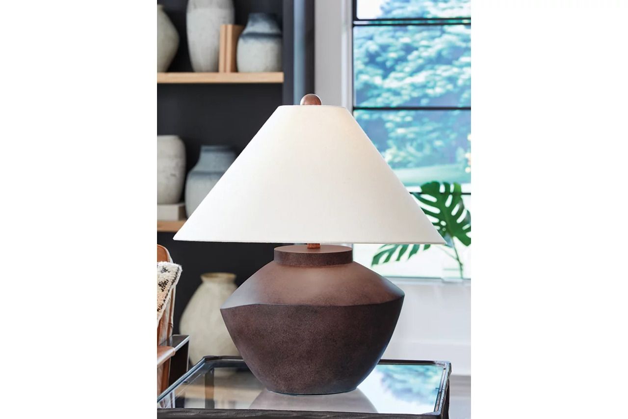 Honsworth Table Lamp In Antique Brown L235994