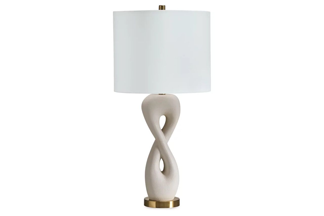 Judrich Table Lamp In White and Gold L236024
