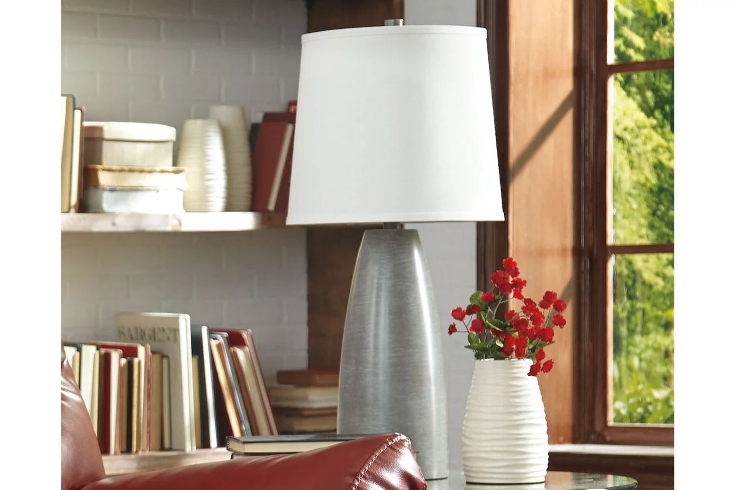 Shavontae Gray Poly Table Lamp Set Of 2 L243004