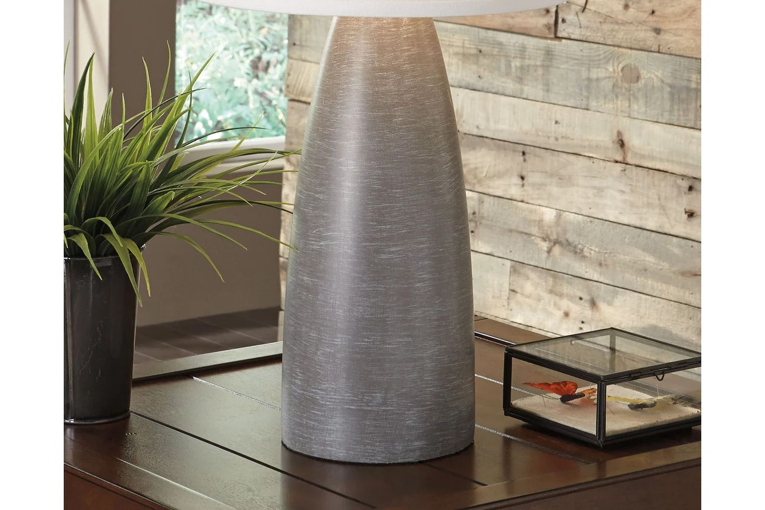 Shavontae Gray Poly Table Lamp Set Of 2 L243004
