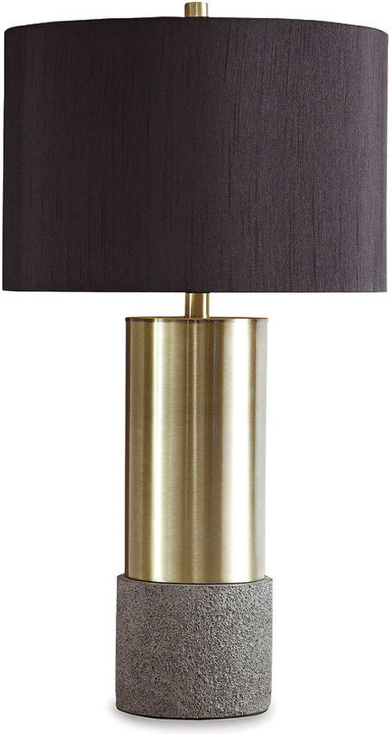 Jacek Gray and Brass Metal Table Lamp Set of 2 L243164