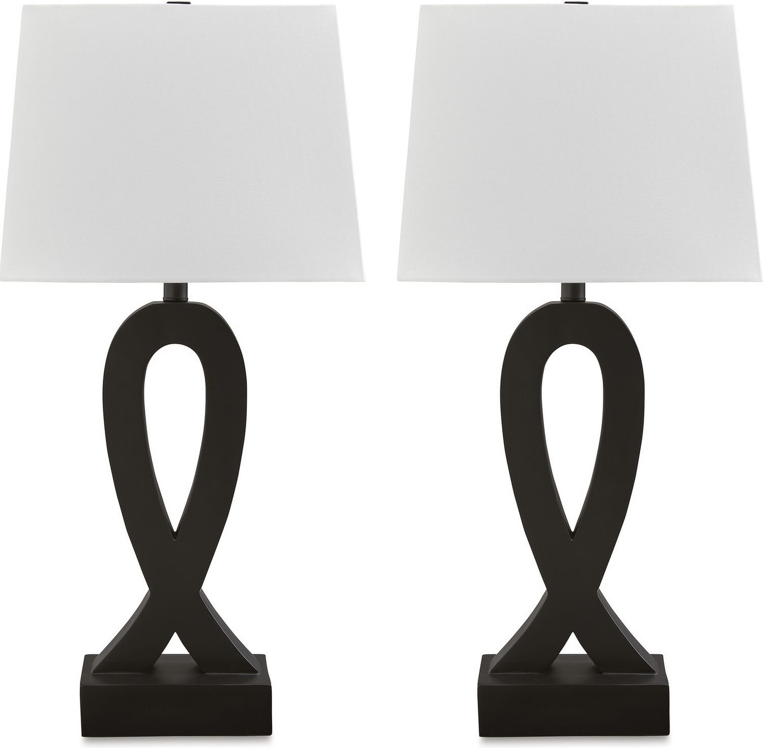 Markellton Black Table Lamp Set of 2 L243344