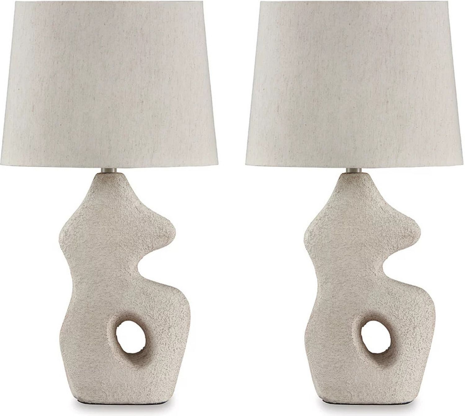Chadrich Table Lamp Set of 2 In Antique Beige L243664