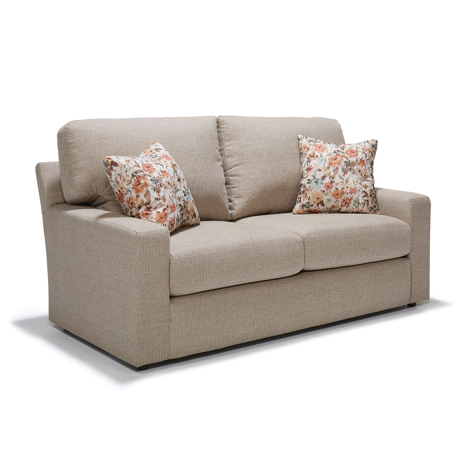 Dovely - Transitional, Stationary Loveseat W/ 2 Pillows - L25 L25