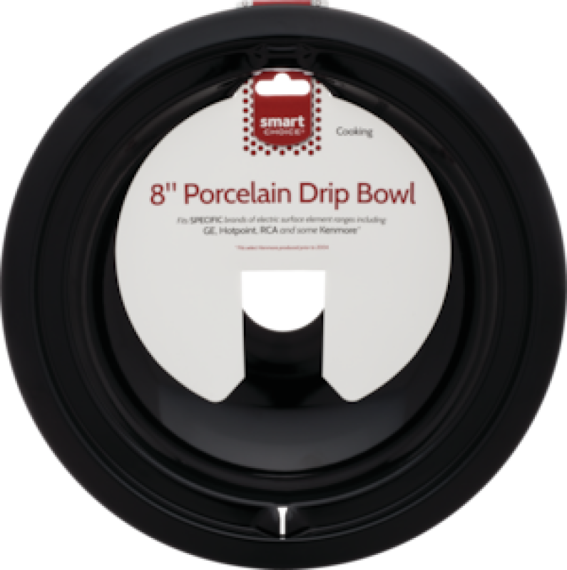 8" Black Porcelain Drip Bowl, Fits Specific L304431002