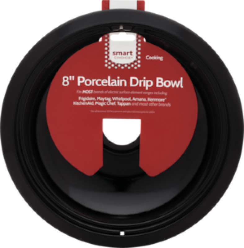 8" Black Porcelain Drip Bowl, Fits Most L304431003