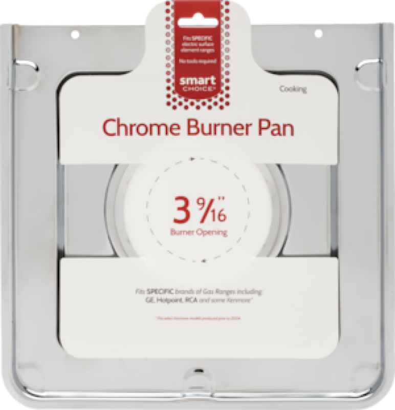 Square Chrome Burner Pan, Fits Specific L304431027