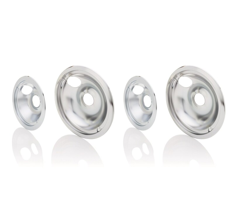 6" and 8" Chrome Drip Bowl Set, Fits Specific L304458798