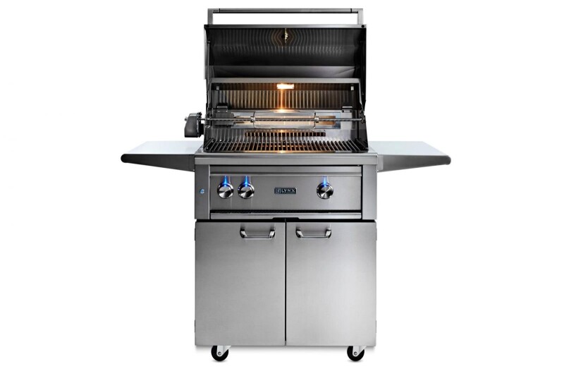 30” PROFESSIONAL FREESTANDING GRILL WITH ALL TRIDENT INFRARED BURNERS AND ROTISSERIE L30ATRFLP