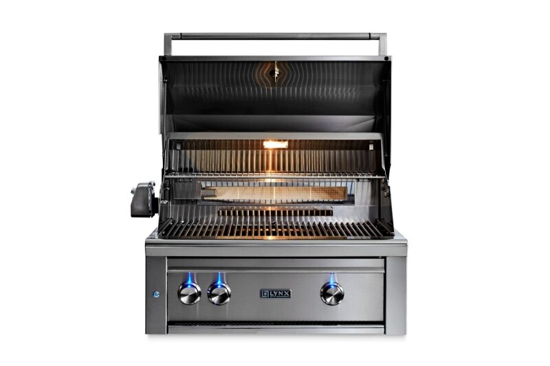 30" PROFESSIONAL BUILT-IN GRILL WITH ALL TRIDENT INFRARED BURNERS AND ROTISSERIE L30ATRNG